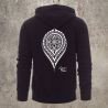 Sweat Shirt Noir Dos MANDALA 1