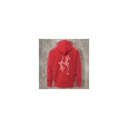 Sweat Shirt Rouge Dos LEZARDS