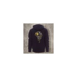 Sweat Shirt Marine Casque Blanc et jaune