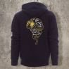 Sweat Shirt Marine Casque Blanc et jaune