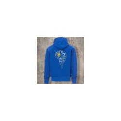 Veste Zippée Bleue roi Casque Blanc et jaune