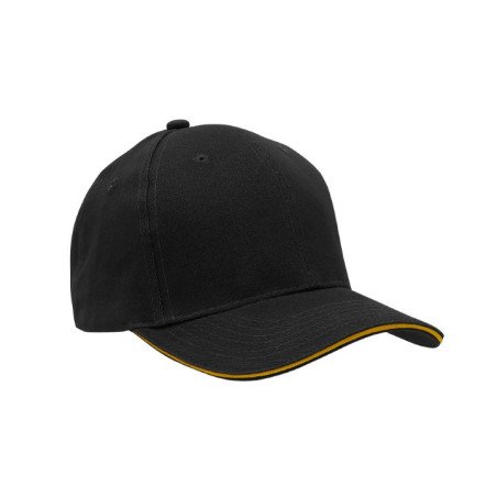 Casquette Vierge 270g 6 pans Fermeture BOUCLE Liseret 23 couleurs