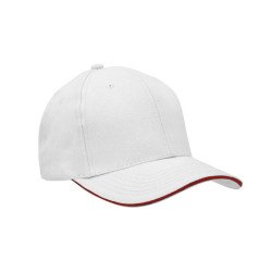 Casquette Vierge 270g 6 pans Fermeture BOUCLE Liseret 23 couleurs