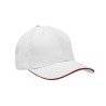 Casquette Vierge 270g 6 pans Fermeture BOUCLE Liseret 23 couleurs