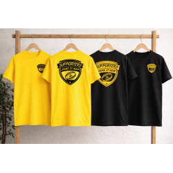 Tee-shirt  Noir supporters J&N Coeur et Dos