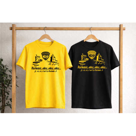 Tee-shirt  Noir supporters J&N Port de La Rochelle