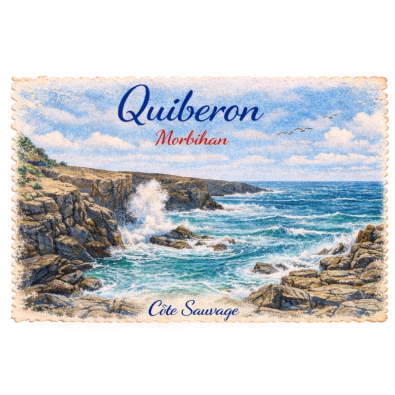 Quiberon – Côte Sauvage – Lot 50 cartes postales – AQUA