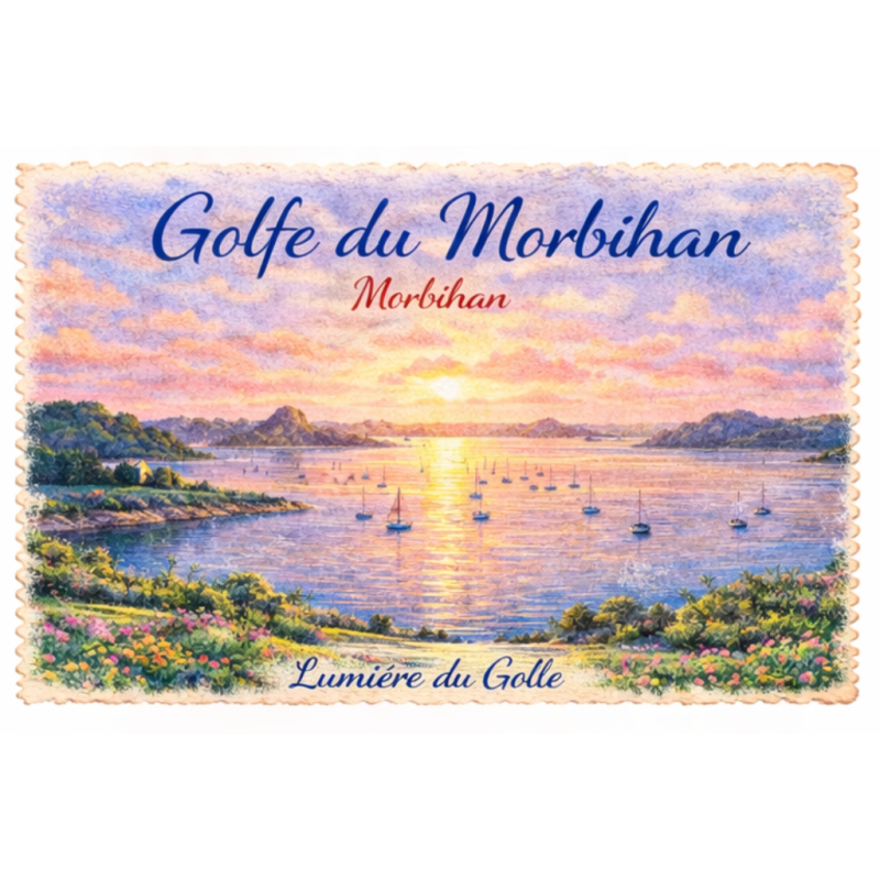Golfe du Morbihan – Lumière – Lot 50 cartes postales – AQUA