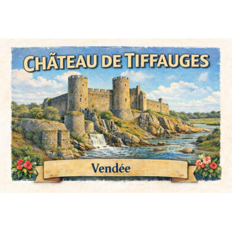 Château de Tiffauges – Lot 50 cartes postales – ADV