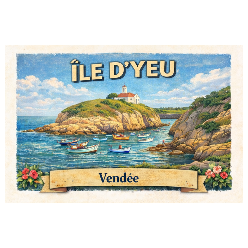 Île d’Yeu – Lot 50 cartes postales – ADV
