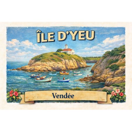 Île d’Yeu – Lot 50 cartes postales – ADV
