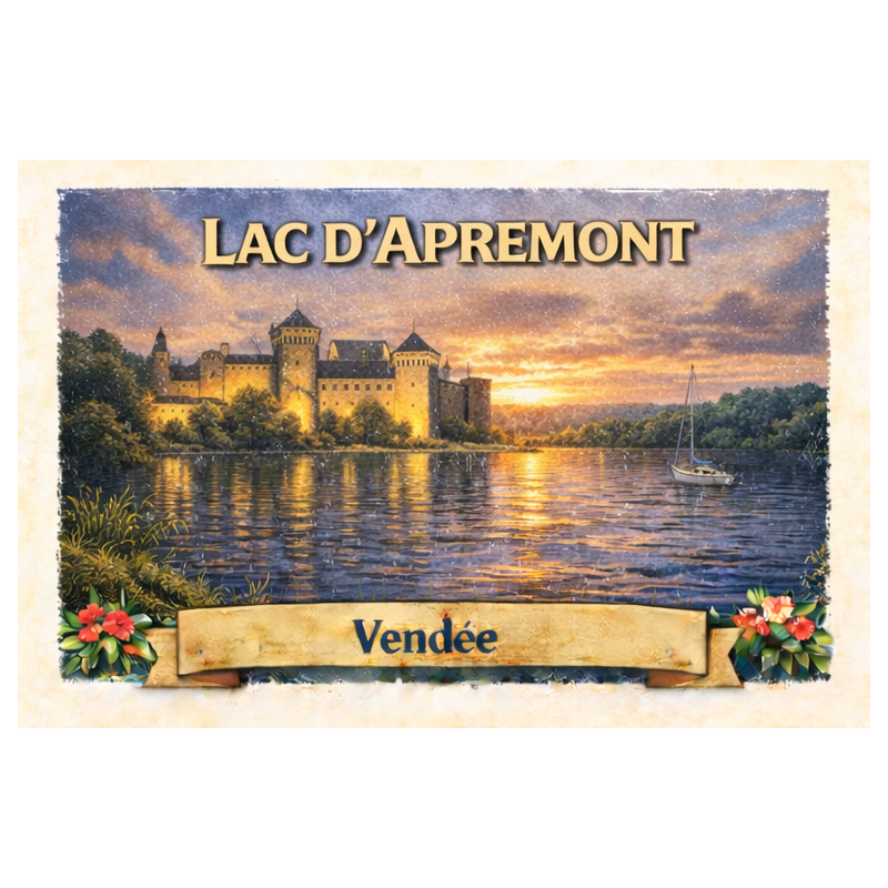 Lac d’Apremont (Coucher de soleil) – Lot 50 cartes postales – ADV