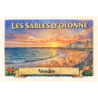 Les Sables-d’Olonne – Grande Plage (Coucher de soleil) – Lot 50 cartes postales – ADV