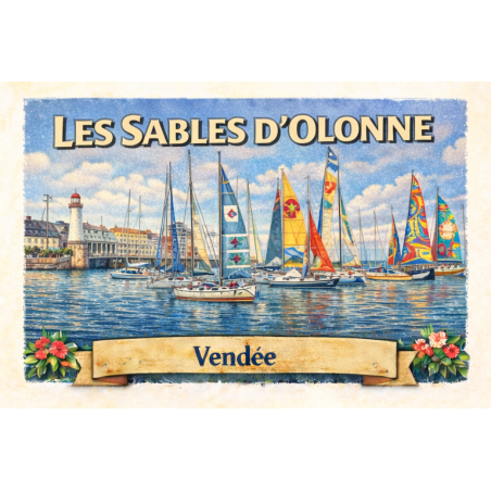 Les Sables-d’Olonne – Port Olona – Lot 50 cartes postales – ADV