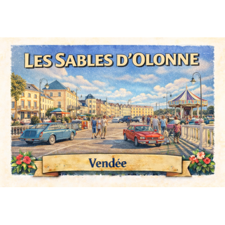 Les Sables-d’Olonne – Remblai (Années 50) – Lot 50 cartes postales – ADV