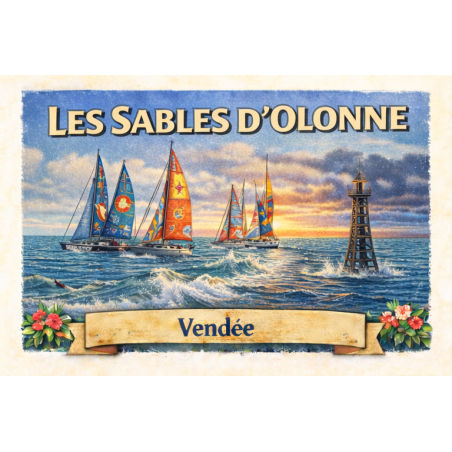 Les Sables-d’Olonne – Vendée Globe (Départ) – Lot 50 cartes postales – ADV