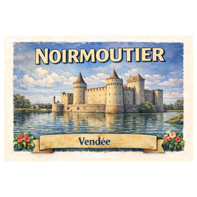 Noirmoutier (Château) – Lot 50 cartes postales – ADV