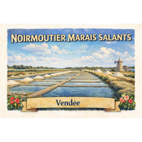 Noirmoutier (Marais salants) – Lot 50 cartes postales – ADV