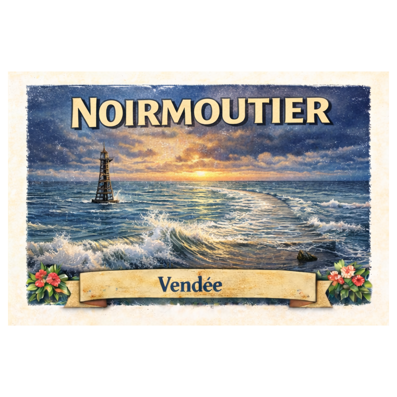 Noirmoutier (Passage du Gois) – Lot 50 cartes postales – ADV