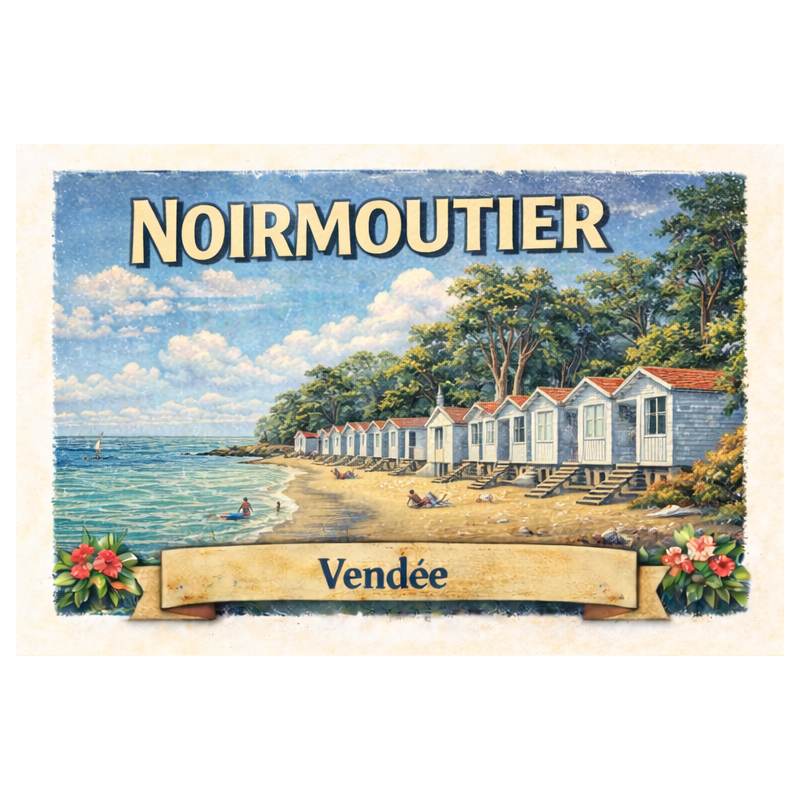 Noirmoutier (Plage des Dames) – Lot 50 cartes postales – ADV