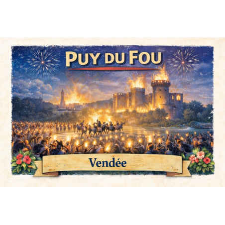 Puy du Fou – Lot 50 cartes postales – ADV