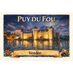 Puy du Fou (Château illuminé) – Lot 50 cartes postales – ADV