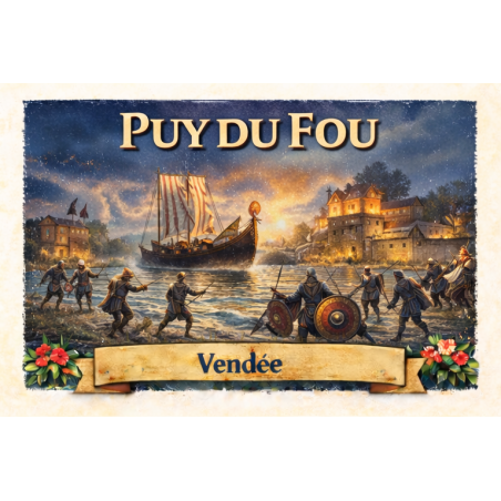 Puy du Fou (Vikings) – Lot 50 cartes postales – ADV