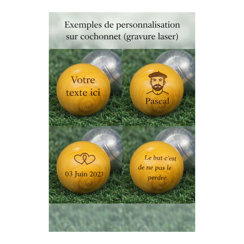 Cochonnet Gravé (minimum 50)