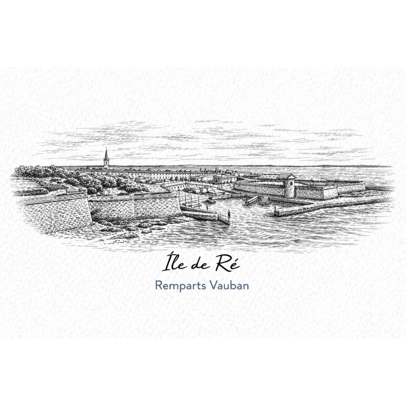 Île de Ré (Remparts Vauban) – Lot 50 cartes postales – GRAV