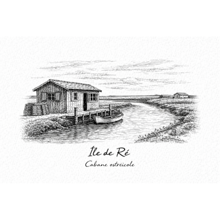 Île de Ré (Cabane ostréicole) – Lot 50 cartes postales – GRAV