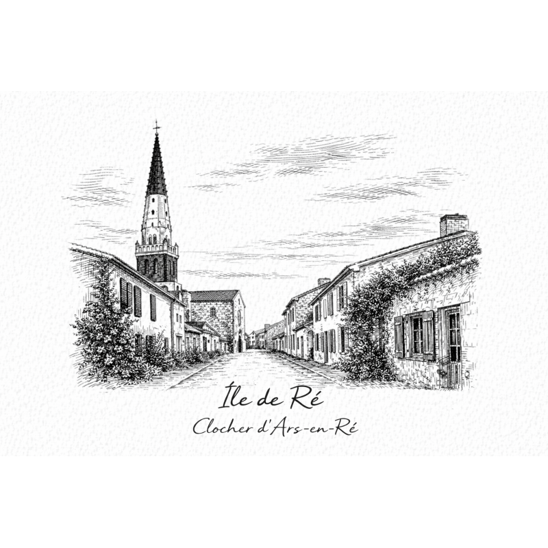 Île de Ré (Clocher d’Ars-en-Ré) – Lot 50 cartes postales – GRAV