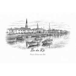 Île de Ré (Port d’Ars-en-Ré) – Lot 50 cartes postales – GRAV