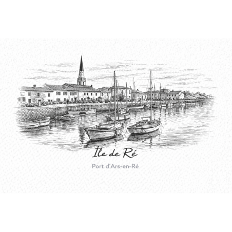 Île de Ré (Port d’Ars-en-Ré) – Lot 50 cartes postales – GRAV