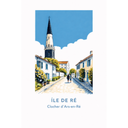 Île de Ré – Clocher d’Ars-en-Ré – Lot 50 cartes postales – ADV