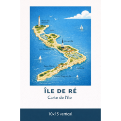 Île de Ré – Les vélos de l’île – Lot 50 cartes postales – ADV