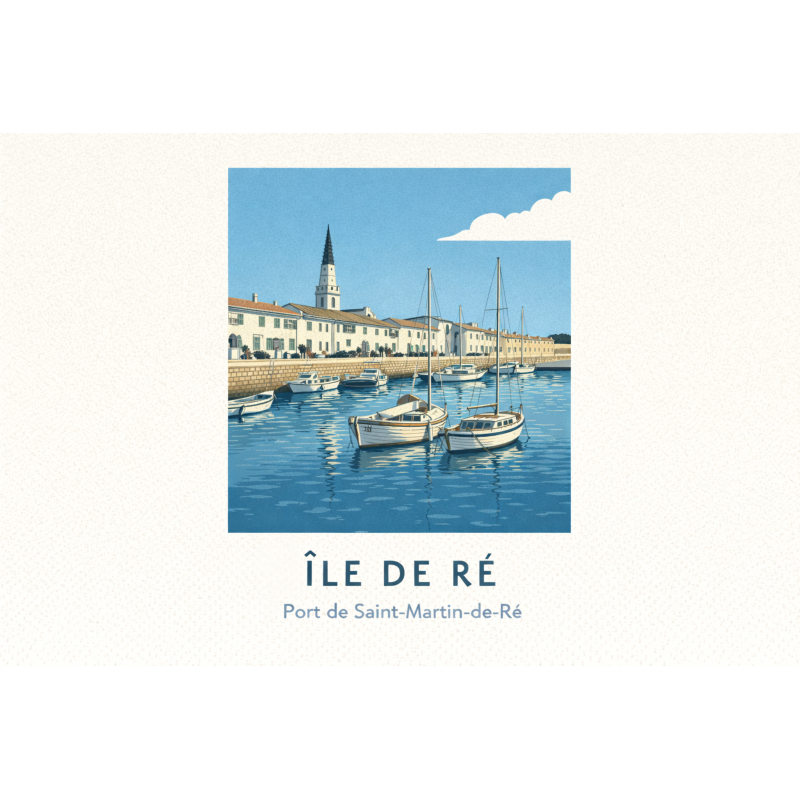 Île de Ré – Marais salants – Lot 50 cartes postales – ADV