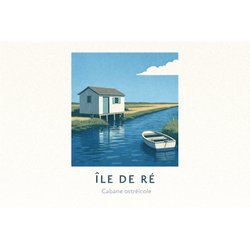Île de Ré – Marché de La Flotte – Lot 50 cartes postales – ADV