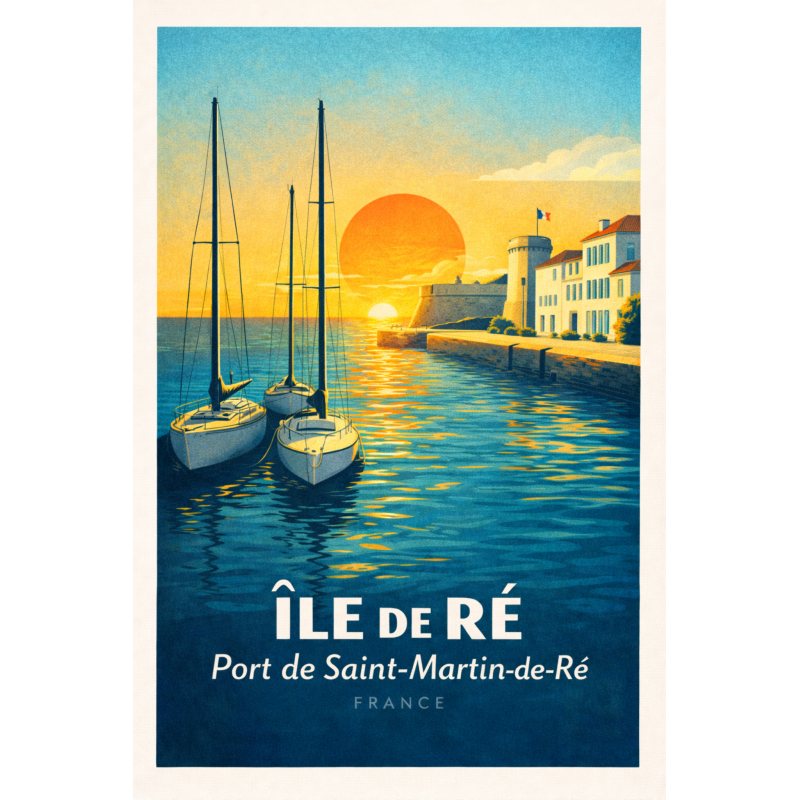 Île de Ré – Plage des Gollandières – Lot 50 cartes postales – ADV