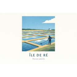 Île de Ré – Plage de la Trousse-Chemise – Lot 50 cartes postales – ADV