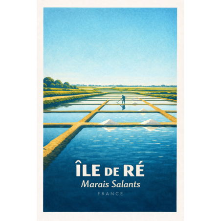 Île de Ré – Saint-Martin-de-Ré (coucher de soleil) – Lot 50 cartes postales – ADV