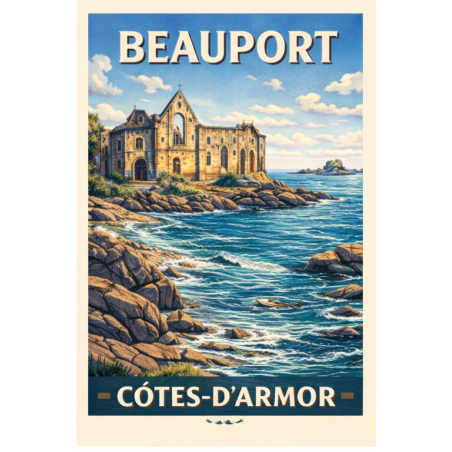 Côtes-d’Armor – Beauport – Lot 50 cartes postales – ADV