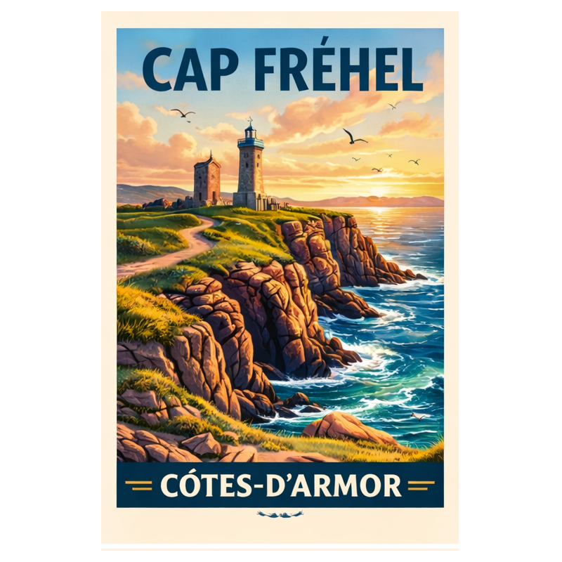 Côtes-d’Armor – Cap Frehel – Lot 50 cartes postales – ADV