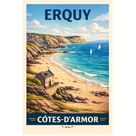 Côtes-d’Armor – Erquy – Lot 50 cartes postales – ADV