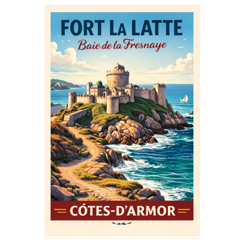 Côtes-d’Armor – Fort La Latte – Lot 50 cartes postales – ADV