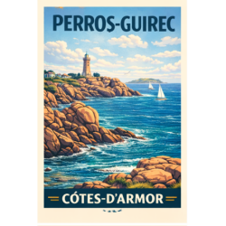 Côtes-d’Armor – Perros Guirec – Lot 50 cartes postales – ADV