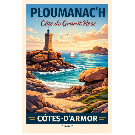 Côtes-d’Armor – Ploumanach – Lot 50 cartes postales – ADV