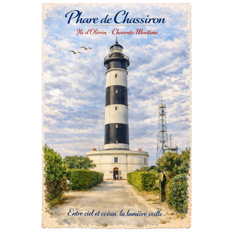 Charente-Maritime – Phare de Chassiron (Oléron) – Lot 50 cartes postales – AQUA