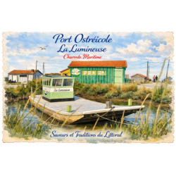 Charente-Maritime – Port ostréicole “La Lumineuse” – Lot 50 cartes postales – AQUA