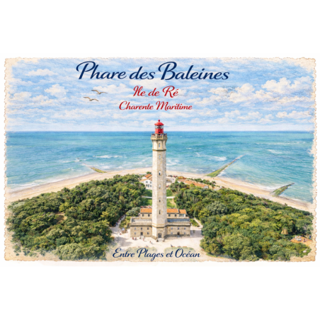 Charente-Maritime – Phare des Baleines (Aérien) – Lot 50 cartes postales – AQUA