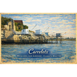 Charente-Maritime – Carrelets – Meschers-sur-Gironde – Lot 50 cartes postales – MZK